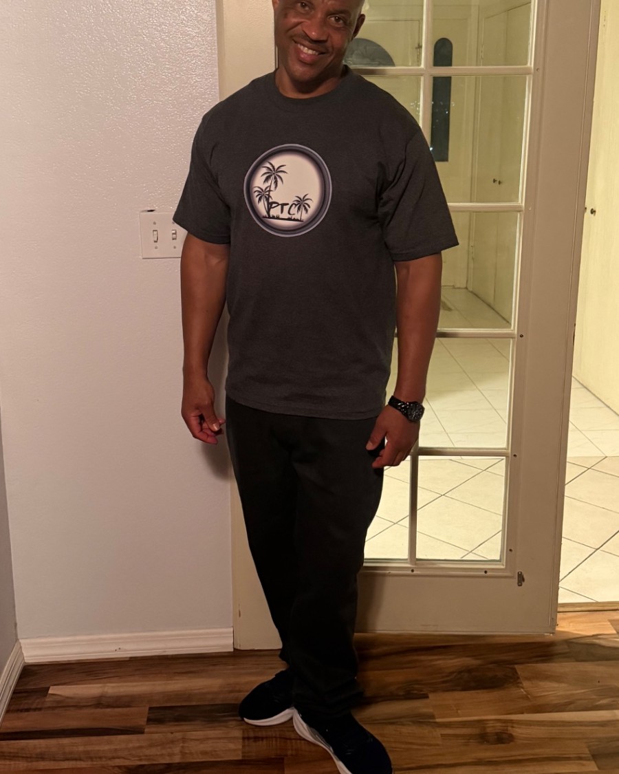 PTC Palm Logo Tee — Charcoal